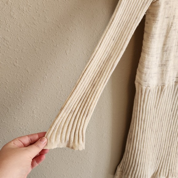 Anthropologie Moth Heathered Ribbed Sweater Dress Size Large - Picture 5 of 13